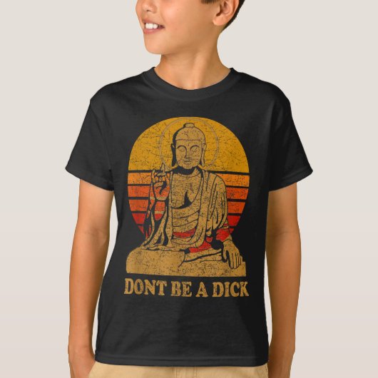 Dont Be A - Buddha - Vintage Distressed Tシャツ (正面)
