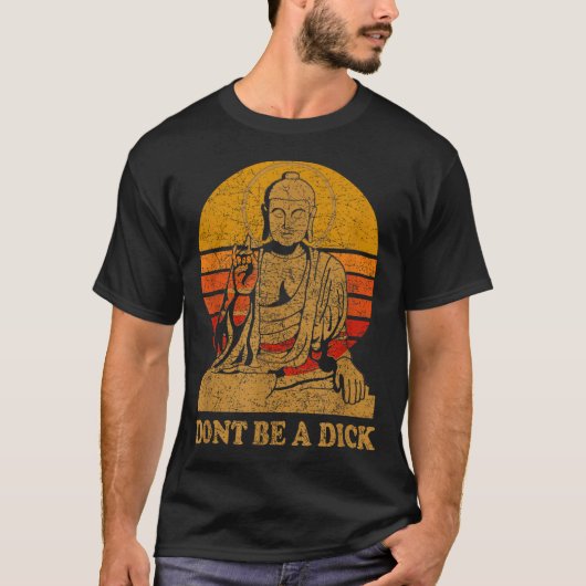 Dont Be A - Buddha - Vintage Distressed  Tシャツ (正面)