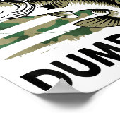 Don't Be A Dumb B Fish American Flag Camo Funny Me ポスター (角)