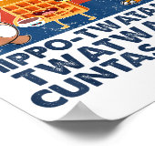 Don't Be A Hip-twatamus Twatwaffle Asaurous  ポスター (角)