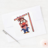 Don't Be A Mouthbreather Sticker (no logo) スクエアシール (封筒)