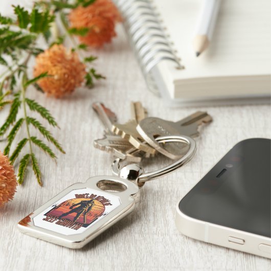 Dont be afraid of self growth | Trade motivation キーホルダー (側面)