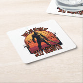 Dont be afraid of self growth | Trade motivation  スクエアペーパーコースター (アングル)