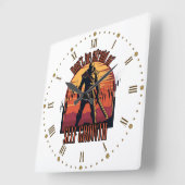 Dont be afraid of self growth | Trade motivation  スクエア壁時計 (傾斜)