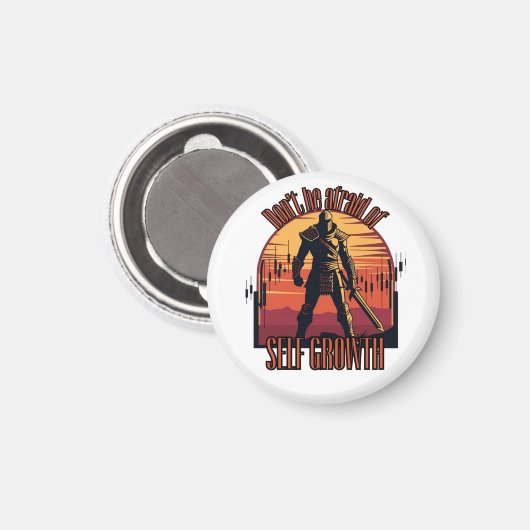 Dont be afraid of self growth | Trade motivation  マグネット (正面/裏面)