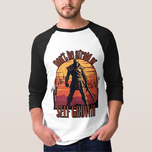 Dont be afraid of self growth | Trade motivation  Tシャツ (正面)