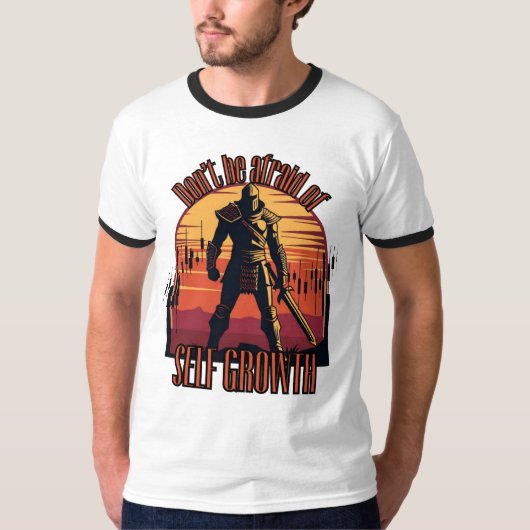 Dont be afraid of self growth | Trade motivation  Tシャツ (正面)