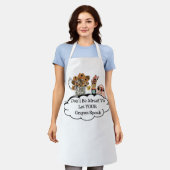 Don't Be Afraid To Let YOUR Crayon Speak! エプロン (着用した状態)