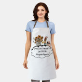 Don't Be Afraid To Let YOUR Crayon Speak! エプロン (着用した状態)