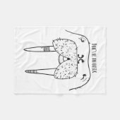 Dont Be An Oosik  フリースブランケット (正面(横))