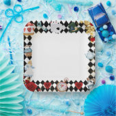 "Don't Be Late" Alice in ONEderland First Birthday ペーパープレート (パーティー)