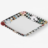 "Don't Be Late" Alice in ONEderland First Birthday ペーパープレート (傾斜あり)