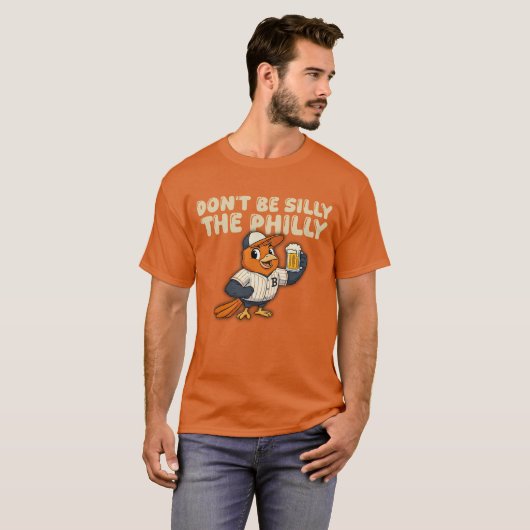 Dont be silly the philly baseball  tシャツ (正面フル)