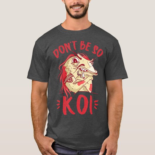 Dont be soコイ- 日本のコイ池Japan Tシャツ (正面)