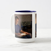 Don't be troubled ツートーンマグカップ (正面左)