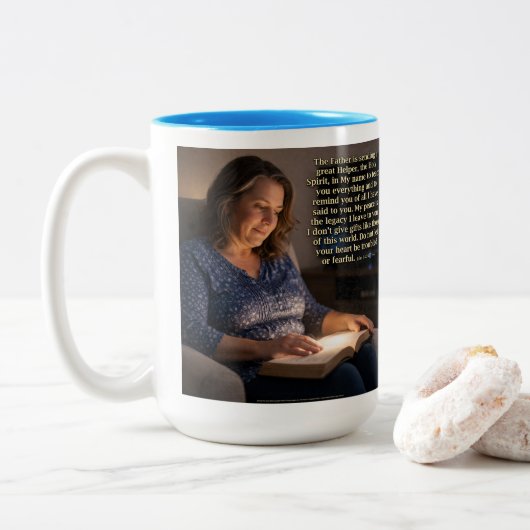 Don't be troubled ツートーンマグカップ (ドーナツ)