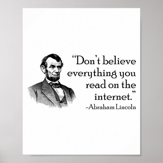 Don't Believe Everything You Read On The Internet  ポスター (正面)