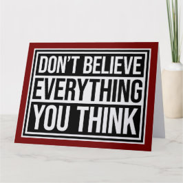 Don't Believe Everything You Think Mindful Wisdom  カード