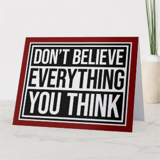 Don't Believe Everything You Think Mindful Wisdom  カード