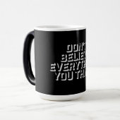 Don't Believe Everything You Think Mindful Wisdom モーフィングマグカップ (正面左)