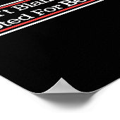 Dont Blame Me I Voted For Bernie Sanders  ポスター (角)