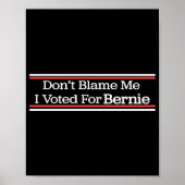 Dont Blame Me I Voted For Bernie Sanders  ポスター (正面)