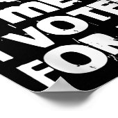 Don't Blame Me I Voted For Her Funny ポスター (角)