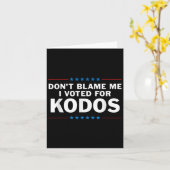 Dont Blame Me I Voted For Kodos  カード (黄色い花)