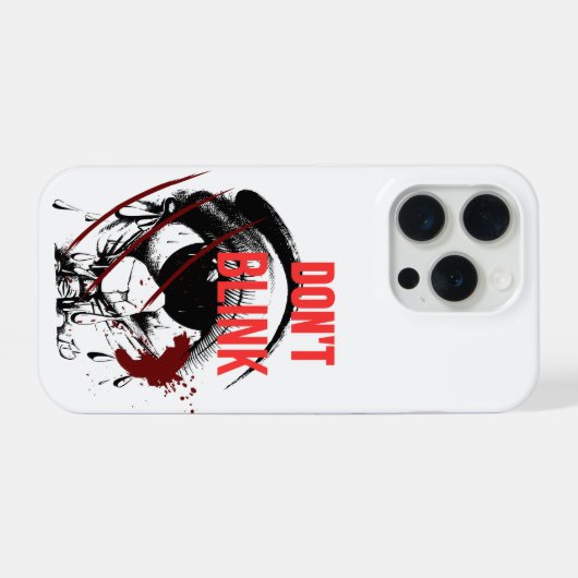 Don't Blink – Scary Watching Eye Horror Phone Case iPhoneケース (裏面横)