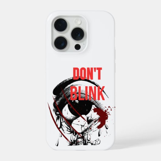 Don't Blink – Scary Watching Eye Horror Phone Case iPhoneケース (裏面)