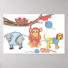 Don't Bother Me - I'm Knitting ポスター