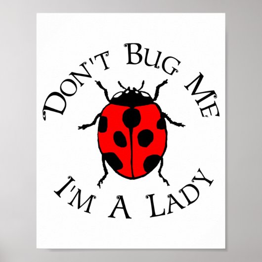 Dont Bug Me Im A Lady  ポスター (正面)
