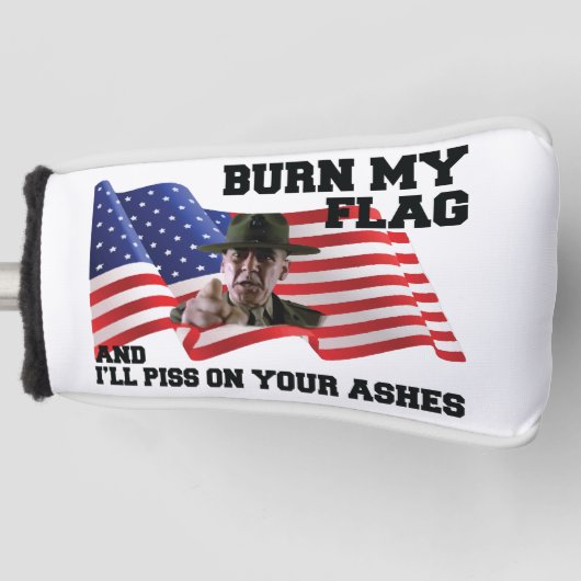 Don't burn my flag ゴルフヘッドカバー (正面)
