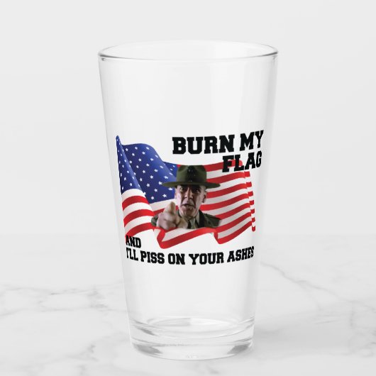 Don't burn my flag タンブラーグラス (正面)