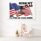 Don't burn my flag  横断幕 (インサイチュ)