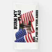 Don't burn my flag 横断幕 (縦)