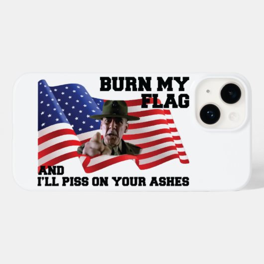 Don't burn my flag  Case-Mate iPhoneケース (裏面 (横))