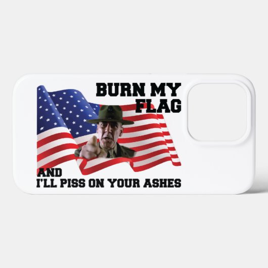 Don't burn my flag  Case-Mate iPhoneケース (裏面 (横))