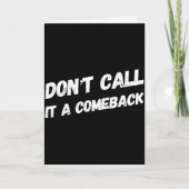 Don't Call It A Comeback カード (正面)