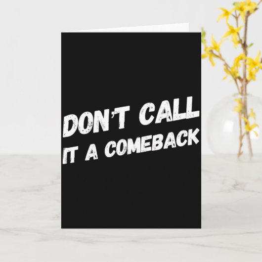 Don't Call It A Comeback  カード (黄色い花)