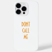 "DONT CALL ME" Iphone 14 pro max case Case-Mate iPhoneケース (裏面)