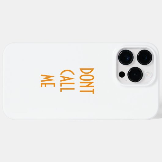 "DONT CALL ME" Iphone 14 pro max case Case-Mate iPhoneケース (裏面 (横))
