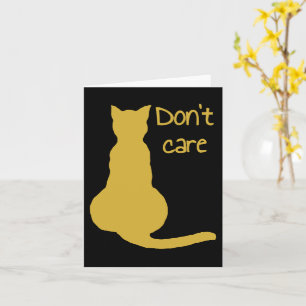 Dont Cat気に引用文Cartoon Vector Cut Out カード