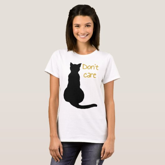 Dont Cat気に引用文Cartoon Vector Cut Out Tシャツ (正面フル)