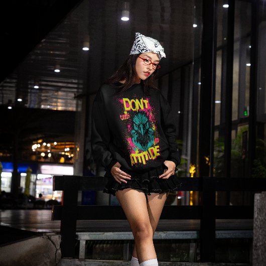 Don't Catch No Attitment – 皮肉っぽい スウェットシャツ
