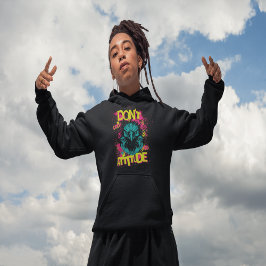 Don't catch No Attitment – 皮肉フード付きスウェットシャツ パーカ