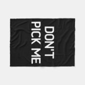 Don't Ck Me, Funny, Jokes, Sarcastic フリースブランケット (正面(横))