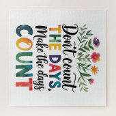 Don't count the days, make the days count ジグソーパズル (横)