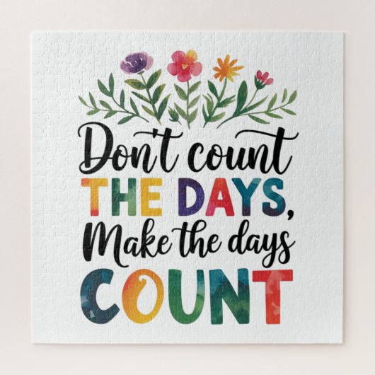 Don't count the days, make the days count ジグソーパズル (縦)