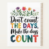 Don't count the days, make the days count プランナー手帳 (裏面)